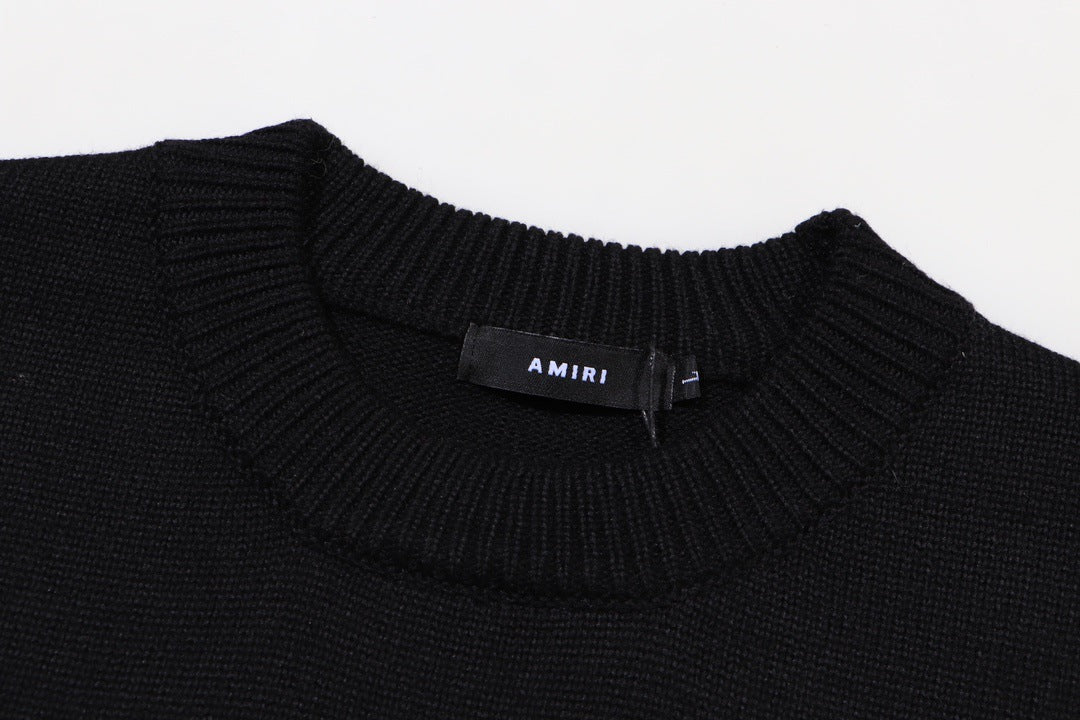 AMlRl Distressed Arts District Cotton Sweaters AMIRI