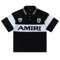 AMIRI stripe-detail logo polo shirt