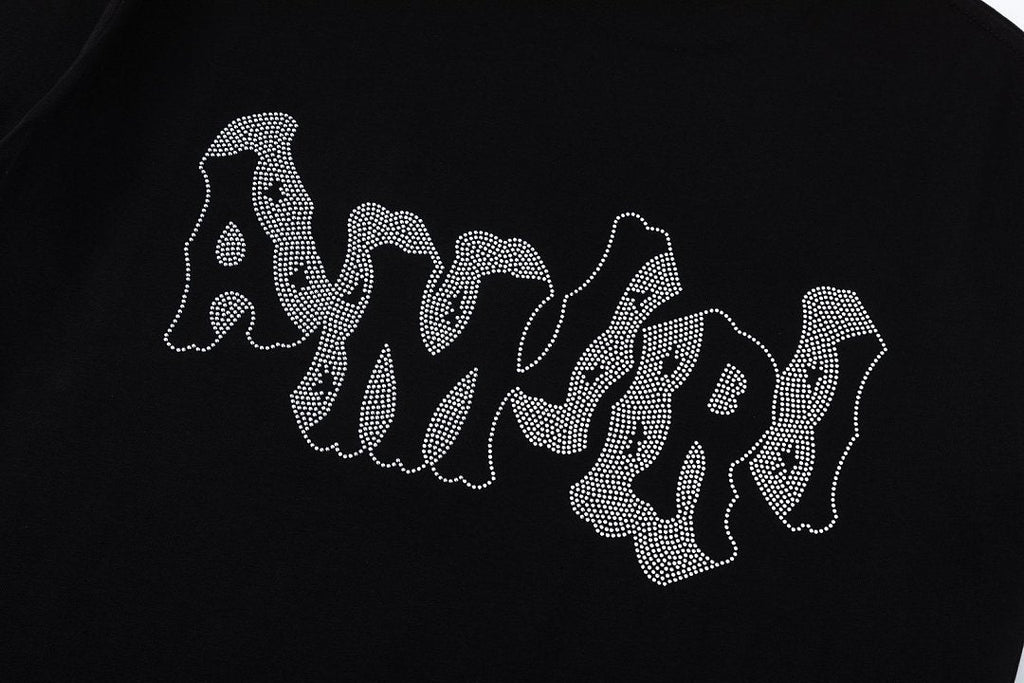 AMIRI crystal-embellished logo-print T-shirt